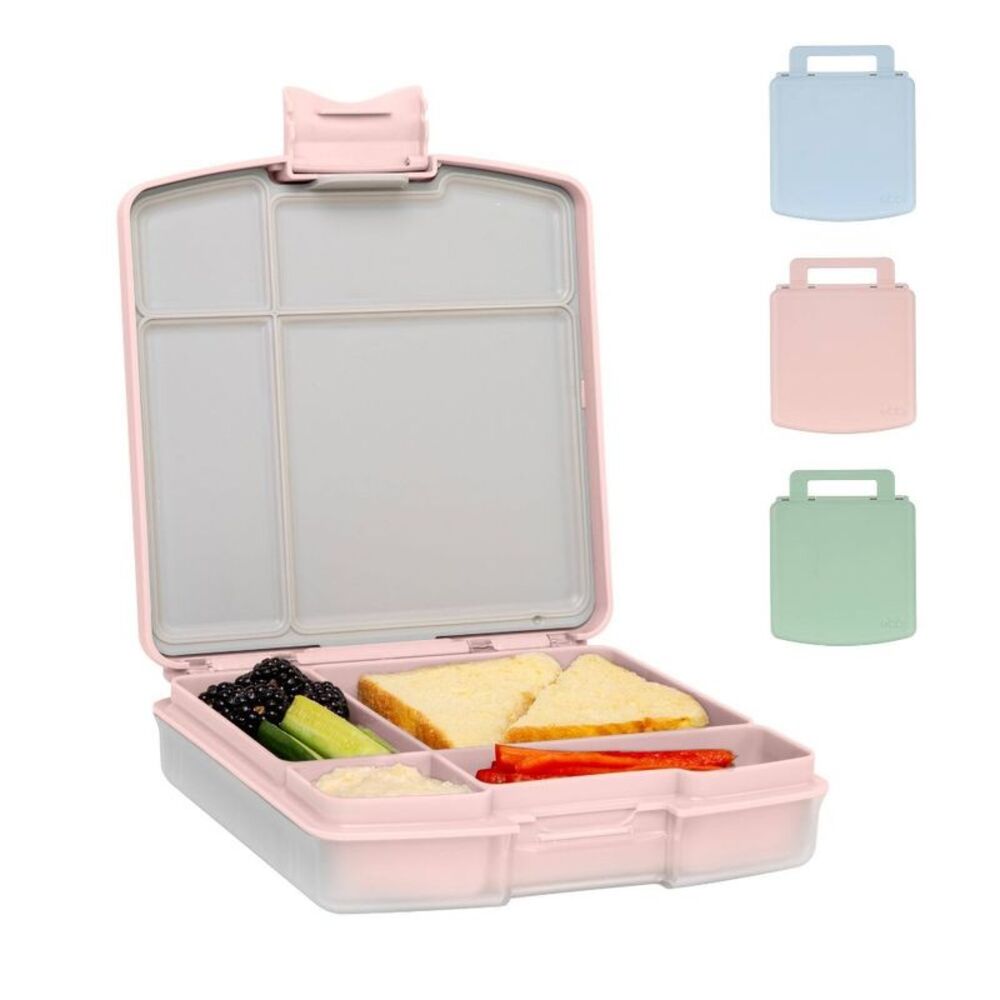 Ubbi Bento Box - Blush Pink: BPA-Free Latches Closure